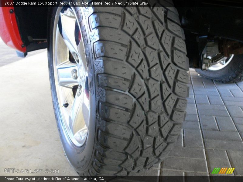 Flame Red / Medium Slate Gray 2007 Dodge Ram 1500 Sport Regular Cab 4x4