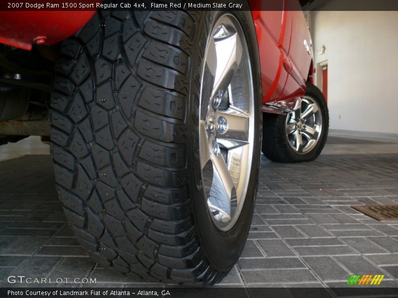 Flame Red / Medium Slate Gray 2007 Dodge Ram 1500 Sport Regular Cab 4x4