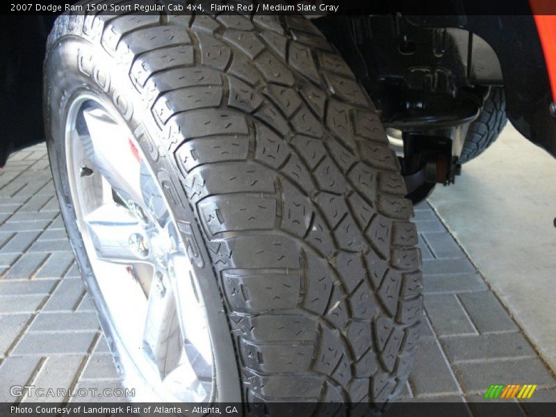 Flame Red / Medium Slate Gray 2007 Dodge Ram 1500 Sport Regular Cab 4x4