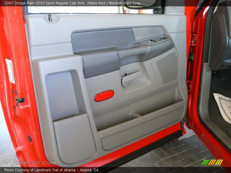 Flame Red / Medium Slate Gray 2007 Dodge Ram 1500 Sport Regular Cab 4x4