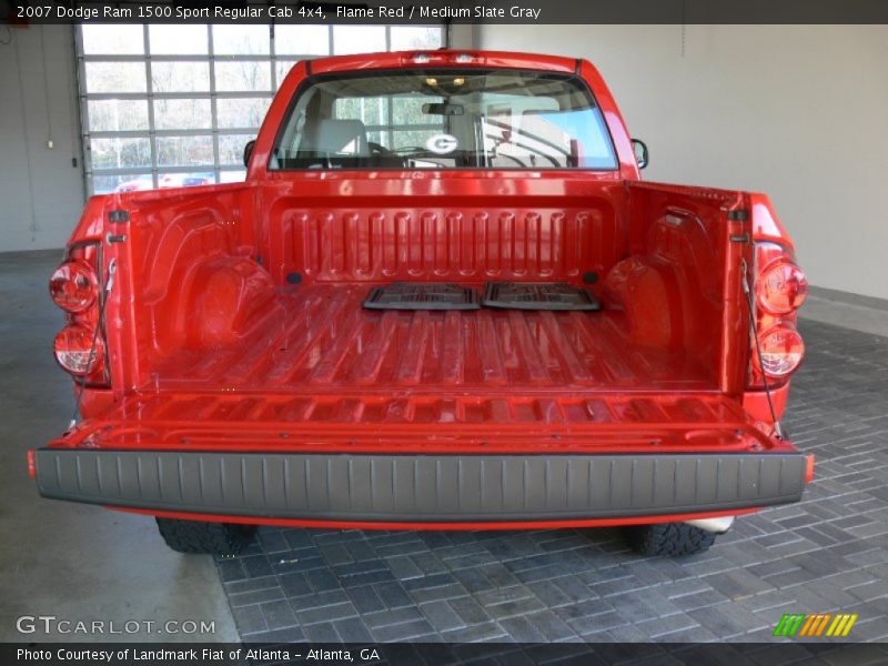 Flame Red / Medium Slate Gray 2007 Dodge Ram 1500 Sport Regular Cab 4x4