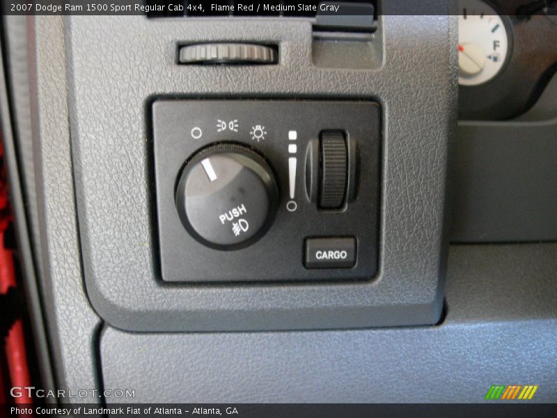 Flame Red / Medium Slate Gray 2007 Dodge Ram 1500 Sport Regular Cab 4x4