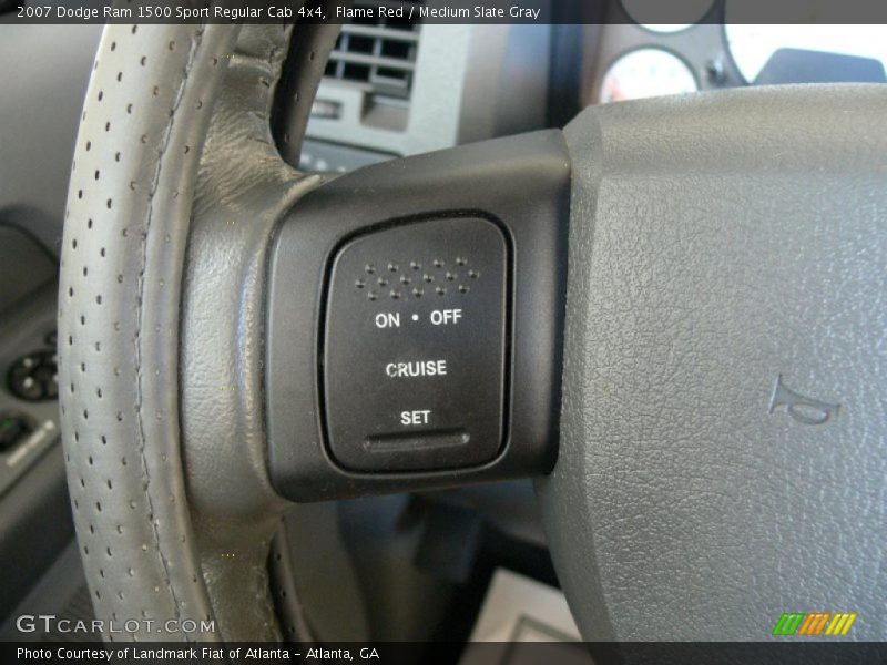 Flame Red / Medium Slate Gray 2007 Dodge Ram 1500 Sport Regular Cab 4x4
