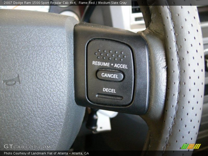 Flame Red / Medium Slate Gray 2007 Dodge Ram 1500 Sport Regular Cab 4x4