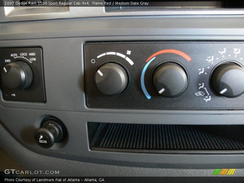 Flame Red / Medium Slate Gray 2007 Dodge Ram 1500 Sport Regular Cab 4x4