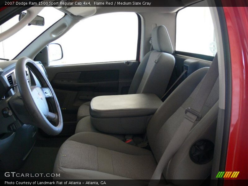Flame Red / Medium Slate Gray 2007 Dodge Ram 1500 Sport Regular Cab 4x4