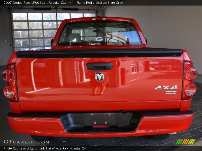 Flame Red / Medium Slate Gray 2007 Dodge Ram 1500 Sport Regular Cab 4x4