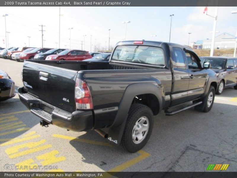 Black Sand Pearl / Graphite Gray 2009 Toyota Tacoma Access Cab 4x4