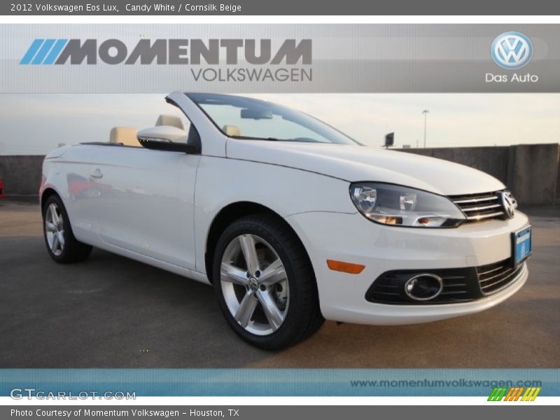 Candy White / Cornsilk Beige 2012 Volkswagen Eos Lux