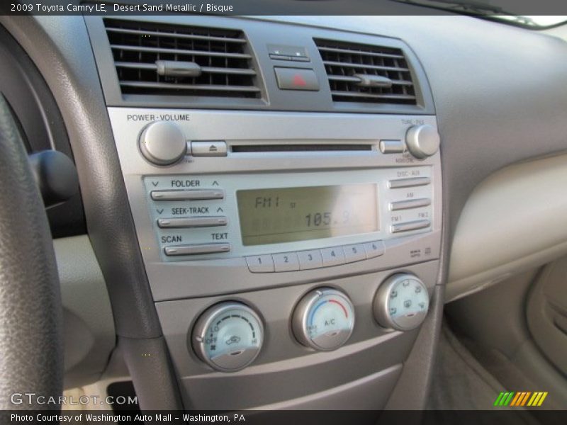 Desert Sand Metallic / Bisque 2009 Toyota Camry LE