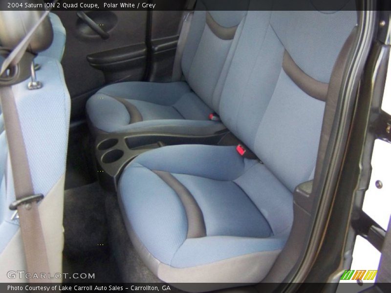 Polar White / Grey 2004 Saturn ION 2 Quad Coupe