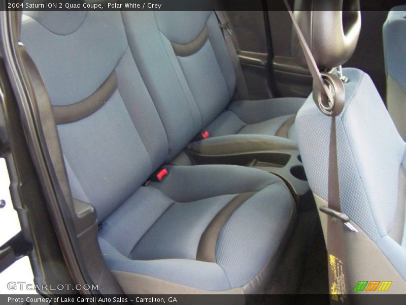Polar White / Grey 2004 Saturn ION 2 Quad Coupe