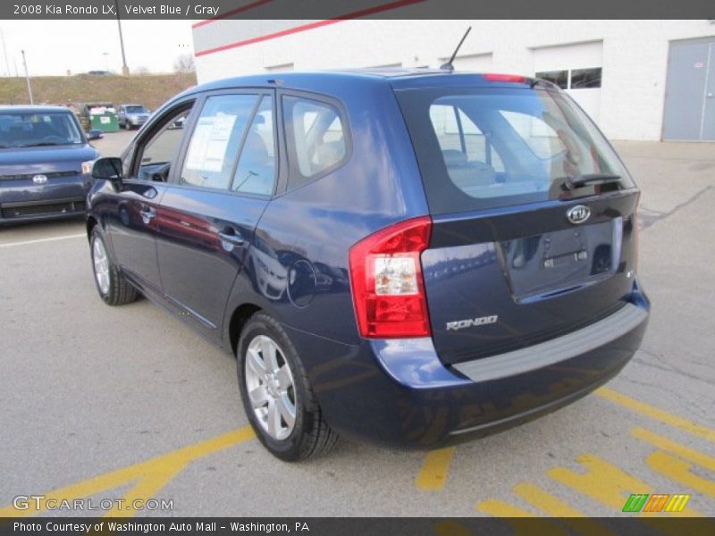 Velvet Blue / Gray 2008 Kia Rondo LX