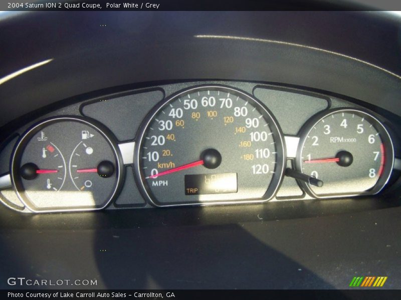  2004 ION 2 Quad Coupe 2 Quad Coupe Gauges