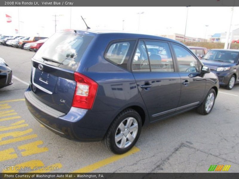 Velvet Blue / Gray 2008 Kia Rondo LX