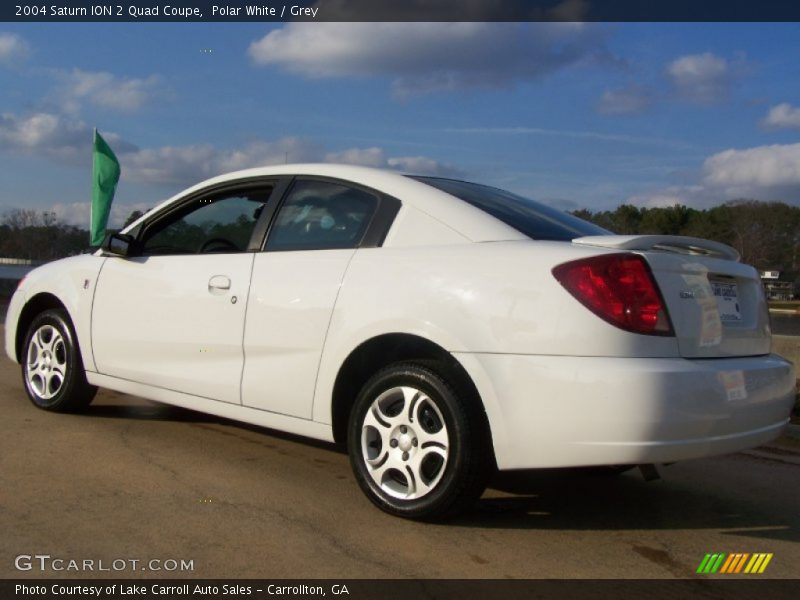 Polar White / Grey 2004 Saturn ION 2 Quad Coupe