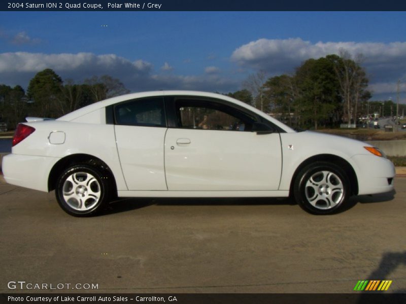 Polar White / Grey 2004 Saturn ION 2 Quad Coupe