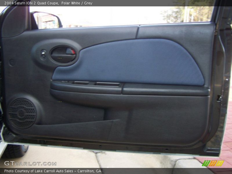 Polar White / Grey 2004 Saturn ION 2 Quad Coupe