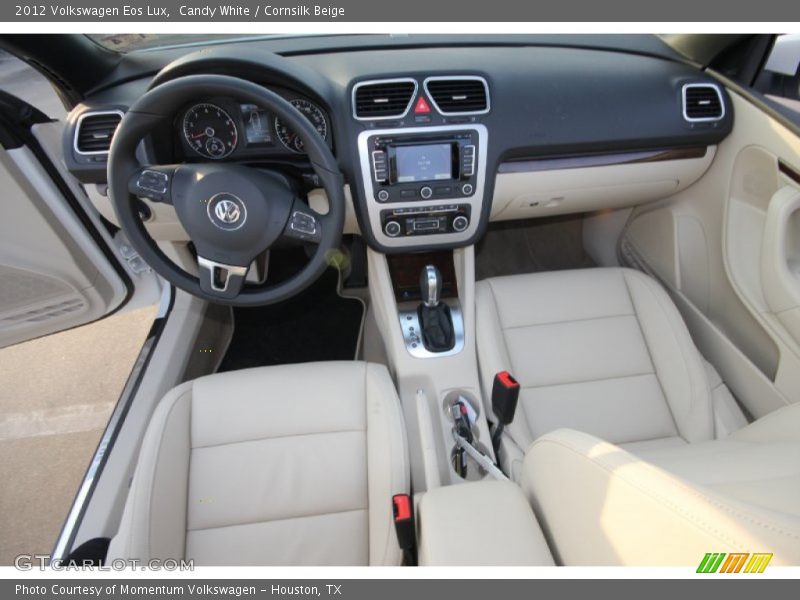 Candy White / Cornsilk Beige 2012 Volkswagen Eos Lux