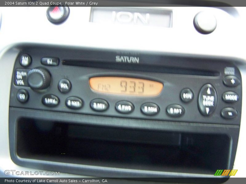 Polar White / Grey 2004 Saturn ION 2 Quad Coupe