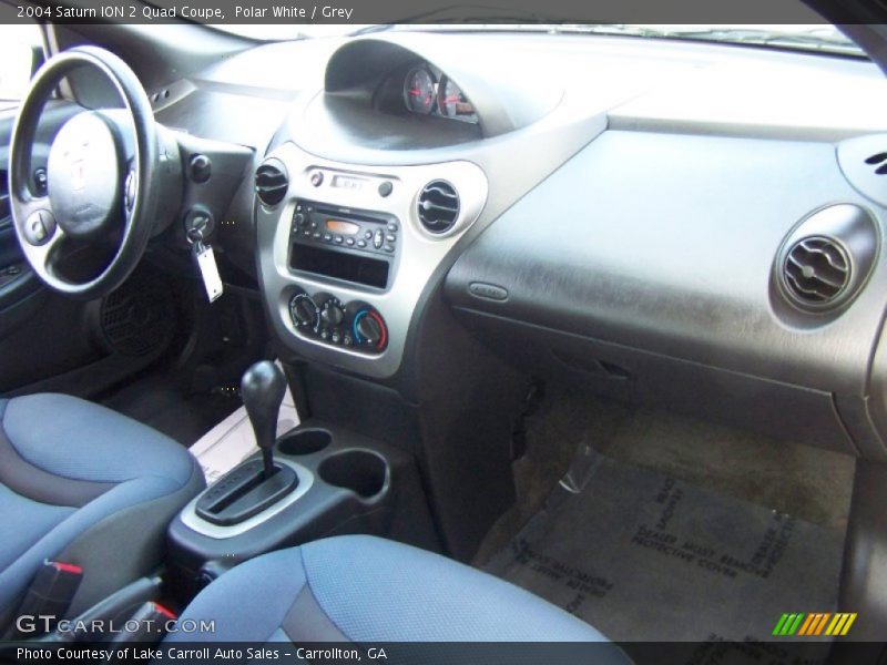 Polar White / Grey 2004 Saturn ION 2 Quad Coupe