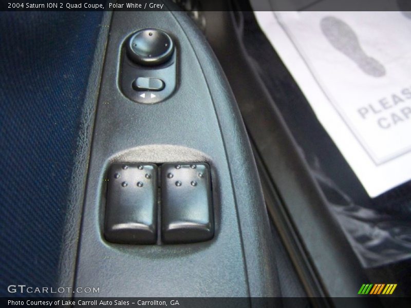 Polar White / Grey 2004 Saturn ION 2 Quad Coupe
