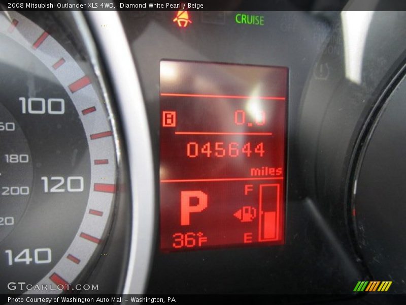 Diamond White Pearl / Beige 2008 Mitsubishi Outlander XLS 4WD