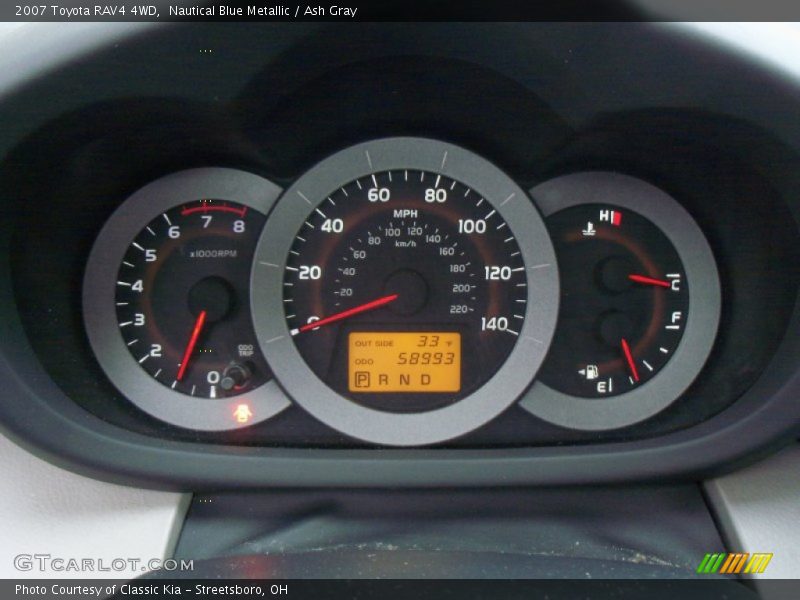 Nautical Blue Metallic / Ash Gray 2007 Toyota RAV4 4WD