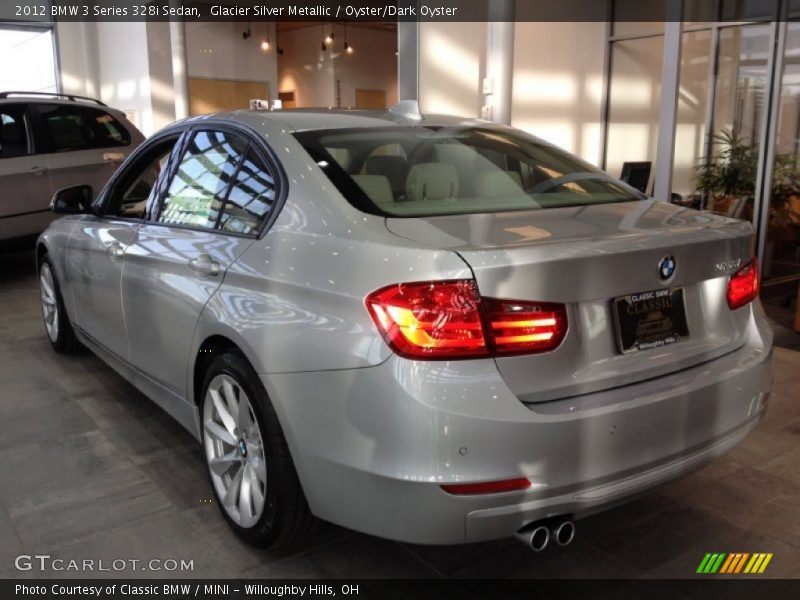 Glacier Silver Metallic / Oyster/Dark Oyster 2012 BMW 3 Series 328i Sedan