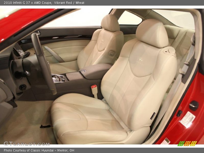  2010 G 37 x AWD Coupe Wheat Interior