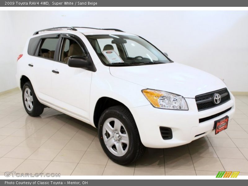 Super White / Sand Beige 2009 Toyota RAV4 4WD