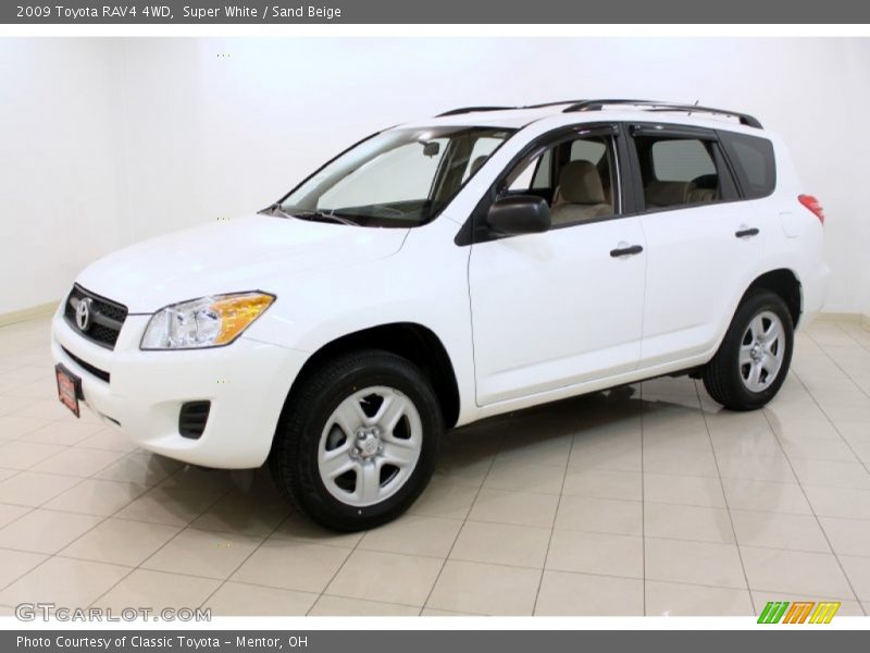 Super White / Sand Beige 2009 Toyota RAV4 4WD