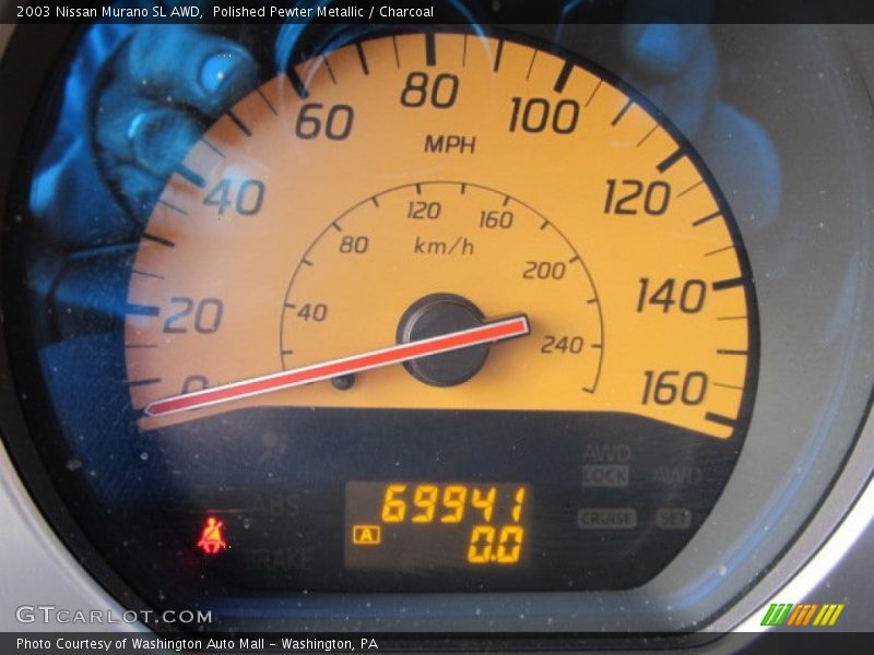 Polished Pewter Metallic / Charcoal 2003 Nissan Murano SL AWD