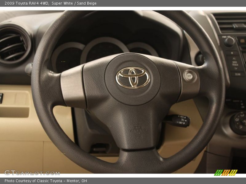 Super White / Sand Beige 2009 Toyota RAV4 4WD