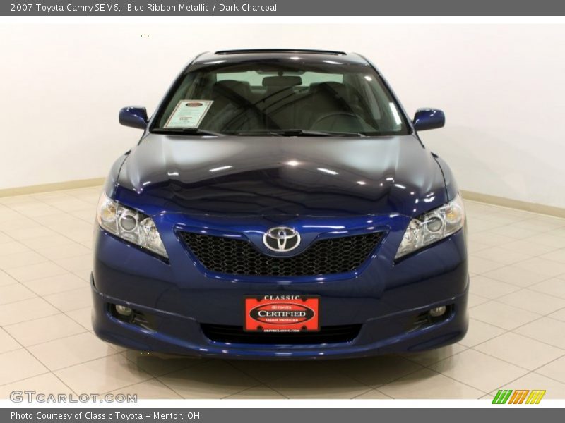 Blue Ribbon Metallic / Dark Charcoal 2007 Toyota Camry SE V6