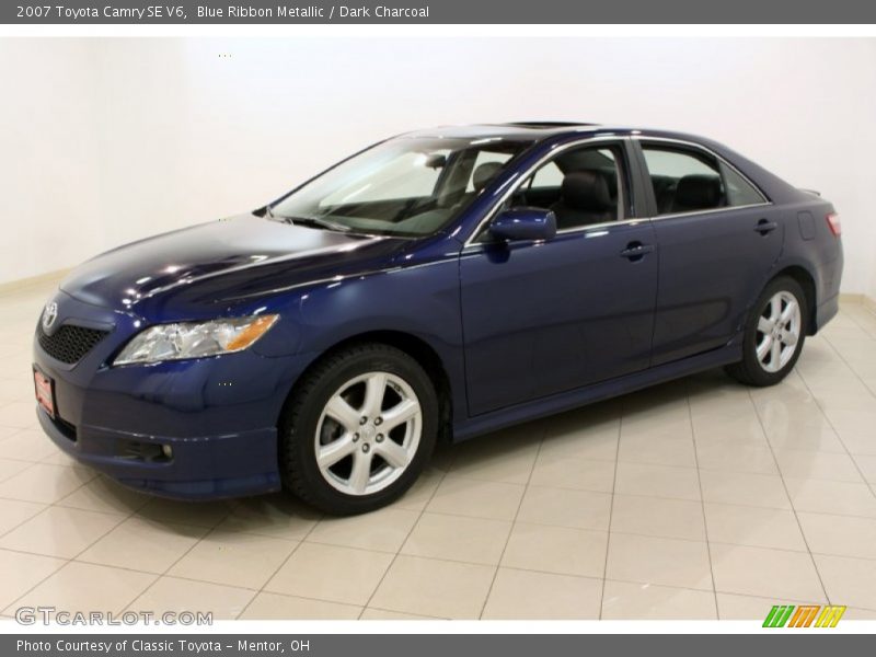 Blue Ribbon Metallic / Dark Charcoal 2007 Toyota Camry SE V6