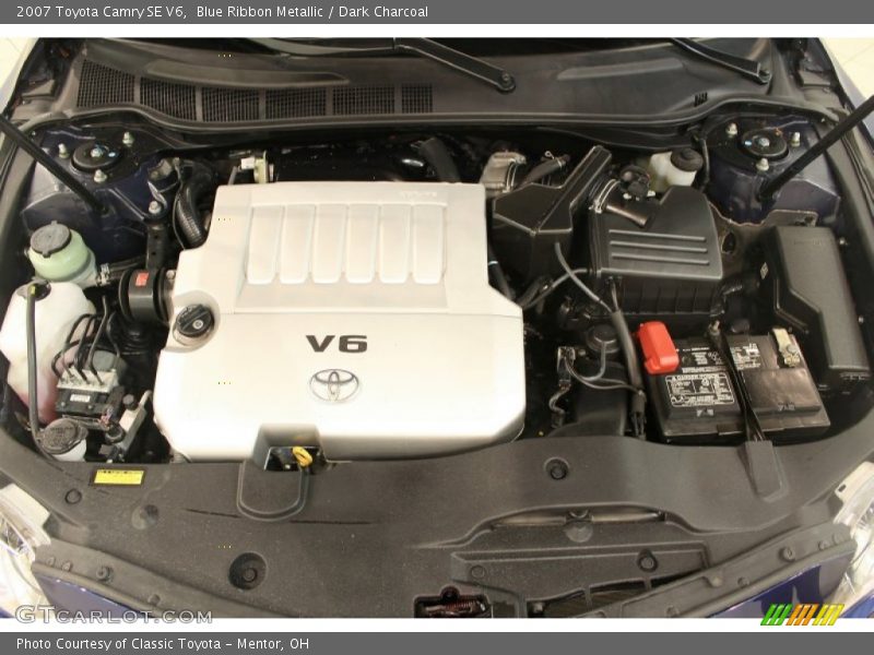 Blue Ribbon Metallic / Dark Charcoal 2007 Toyota Camry SE V6