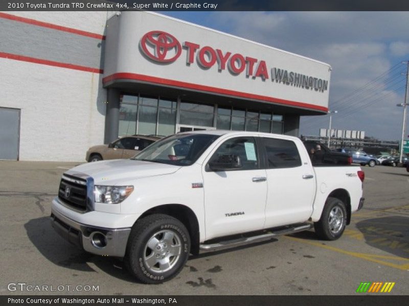 Super White / Graphite Gray 2010 Toyota Tundra TRD CrewMax 4x4