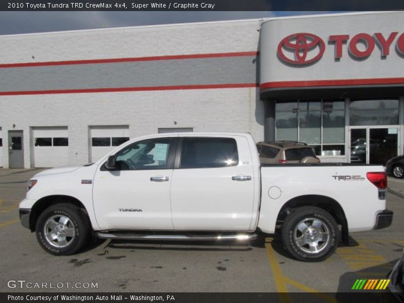Super White / Graphite Gray 2010 Toyota Tundra TRD CrewMax 4x4