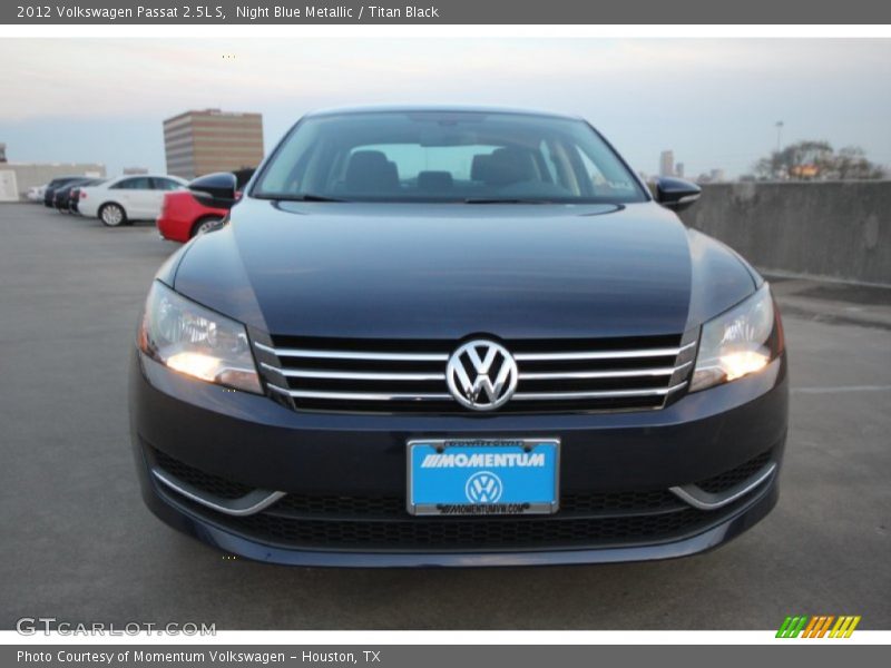 Night Blue Metallic / Titan Black 2012 Volkswagen Passat 2.5L S