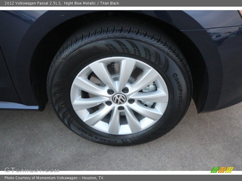 Night Blue Metallic / Titan Black 2012 Volkswagen Passat 2.5L S
