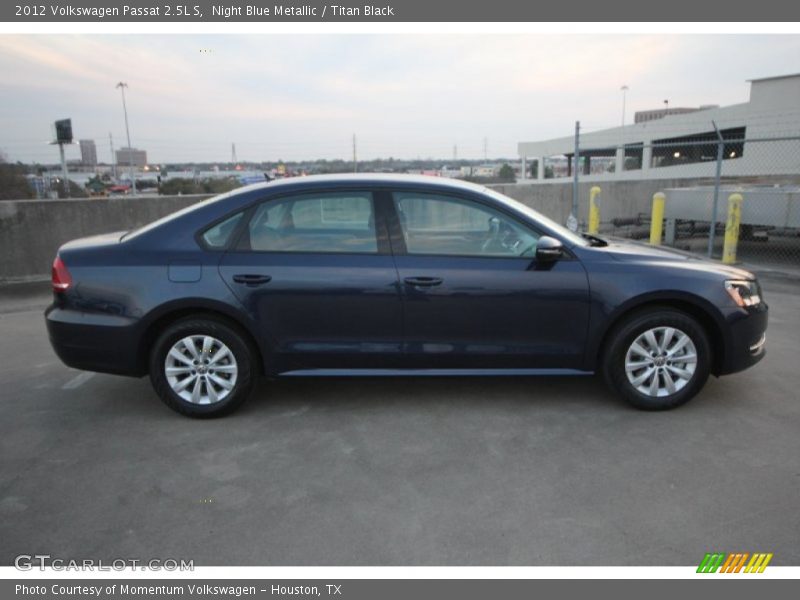 Night Blue Metallic / Titan Black 2012 Volkswagen Passat 2.5L S