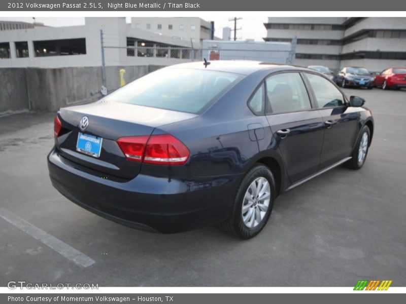 Night Blue Metallic / Titan Black 2012 Volkswagen Passat 2.5L S
