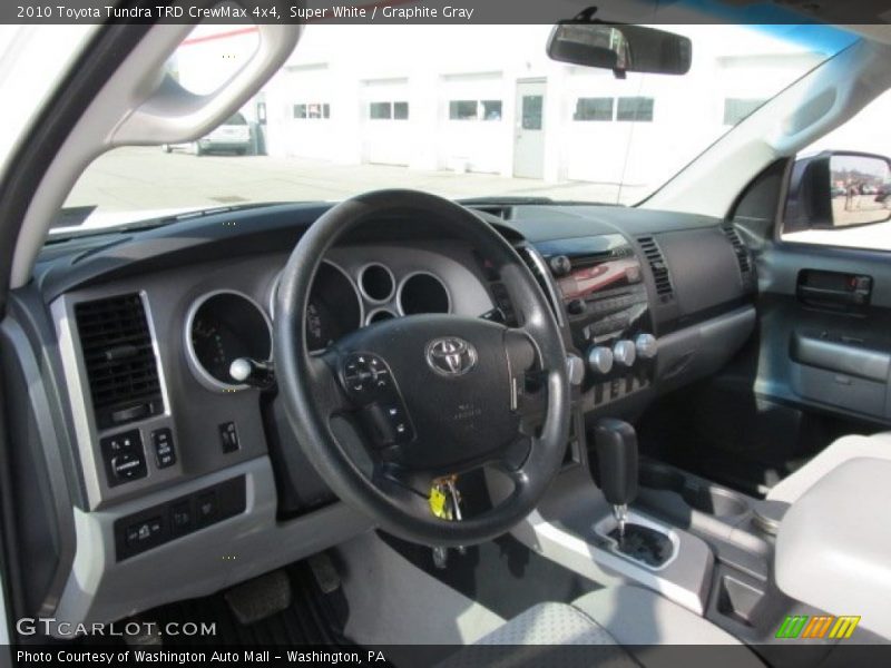 Super White / Graphite Gray 2010 Toyota Tundra TRD CrewMax 4x4