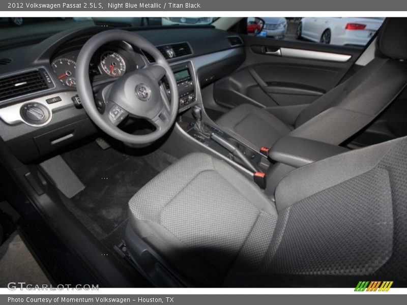 Night Blue Metallic / Titan Black 2012 Volkswagen Passat 2.5L S
