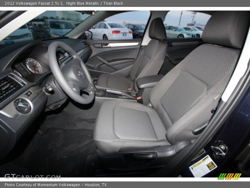Night Blue Metallic / Titan Black 2012 Volkswagen Passat 2.5L S