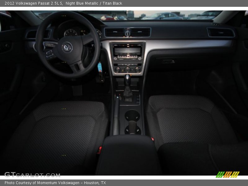 Night Blue Metallic / Titan Black 2012 Volkswagen Passat 2.5L S