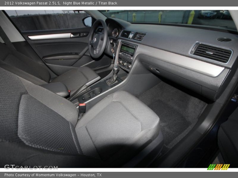 Night Blue Metallic / Titan Black 2012 Volkswagen Passat 2.5L S