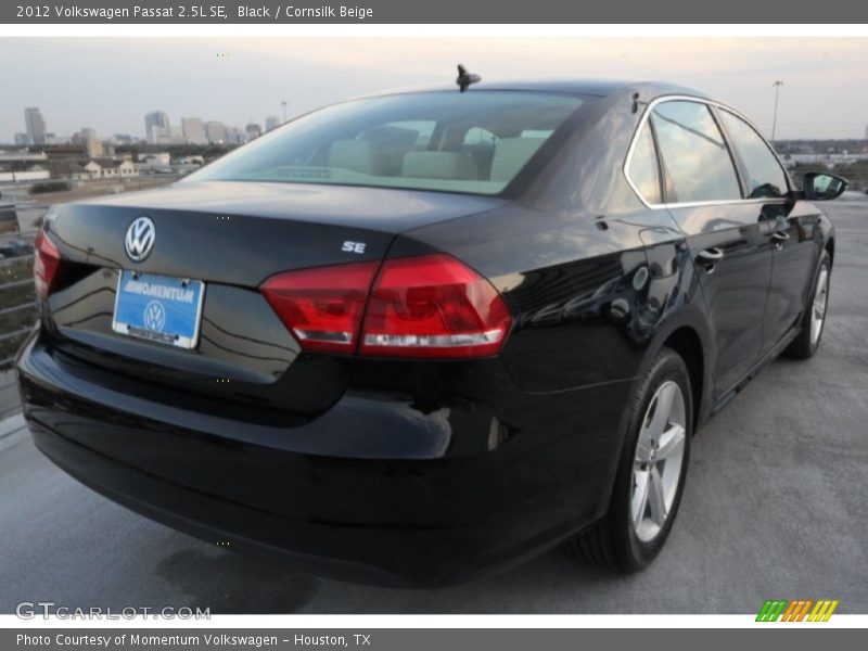 Black / Cornsilk Beige 2012 Volkswagen Passat 2.5L SE