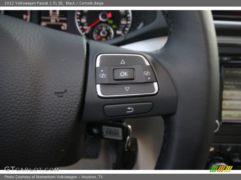 Black / Cornsilk Beige 2012 Volkswagen Passat 2.5L SE